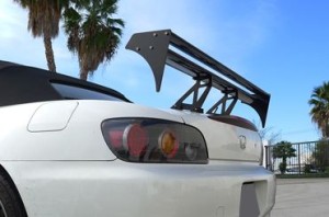 WING SPOILER BLACK ALUMINIUM 52